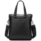 Men's Business Leather Large Capacity Fashion Casual Handbag Waterproof Crossbody Bag