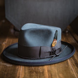 Vintage blue fedora