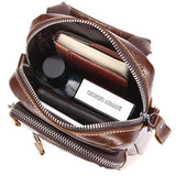 Men's Leather Crossbody Bag Simple Style Handbag Shoulder Bag