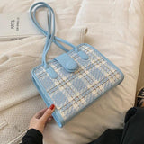 Woolen handbag single shoulder armpit bag simple Tote Bag