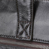 Men's Large-Capacity Handbag Business Leather Briefcase Crossbody Bag