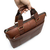 Leather Business Simple Style Casual Chunky Briefcase Handbag Sling Shoulder Bag