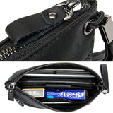 Fine Stitching Genuine Leather Single Handle-Top Zip Fastening Business Handbags