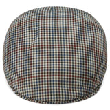 MASSIMO BURGUNDY & NAVY CHECKERED MODA FLAT CAP