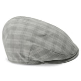 GREY PLAID MODA FLAT CAP