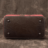 Mini Leather Floral Embossed Handbag