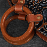 Genuine Leather Vintage Embossed Handbag