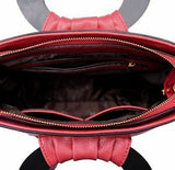 Floral Embossed Leather Shoulder Bag