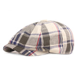 "NY-Parker" Newsboy Plaid Cap