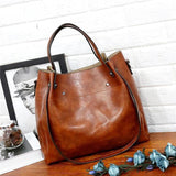 Ladies retro four-piece large-capacity PU picture-mother bag, solid color handbag, one-shoulder diagonal bag