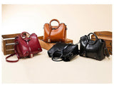 Fashionable oilskin versatile women's single shoulder diagonal women's bag