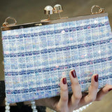 Woolen handbag versatile banquet dress bag dinner bag