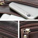 Men's Retro Casual Leather Business Handbag Crossbody Bag
