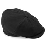 BLACK MODA NEWSBOY CAP