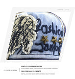 Fashion do old letters patch willow nail casual baseball cap
