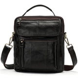 Men's Retro Casual Leather Business Handbag Crossbody Bag