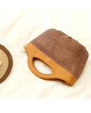 Ladies shell-shaped straw woven bag beach vacation handbag