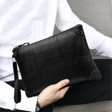 Fine Stitching Genuine Leather Single Handle-Top Zip Fastening Business Handbags