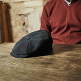 BLACK MODA NEWSBOY CAP