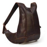 Handmade Crazy Horse Leather Men's Backpack