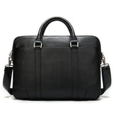 Leather Business Retro Large-Capacity Briefcase 14 Inch Computer Handbag