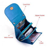 Leather handbags chain simple fashion small square bag trend mobile phone bag retro mini messenger bag