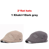 Mix Style Grid Flat Cap