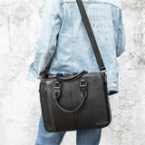 Genuine Leather Adjustable Shoulder Strap Design Business Casual Crossbody Bag Handbag