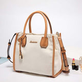 Ladies Casual Retro Fashion Stitching Shoulder Bag Messenger Bag