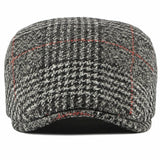 "Lefevre" Plaid Cotton Flat Cap