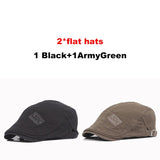 Mix Style Grid Flat Cap
