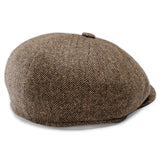 MALCO HERRINGBONE MODA NEWSBOY CAP