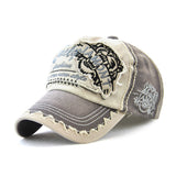 Tiger head embroidery casual baseball cap