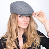 Director - Walrus Hats Grey Plaid Polyester Ivy Cap