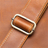 High Quality Retro Business Handbag Genuine Leather Travel Computer Crossbody Bag