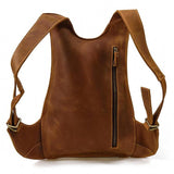 Handmade Crazy Horse Leather Men's Backpack