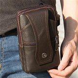 Leather Belt Bag Men's Sports Outdoor Crossbody Bag