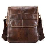 Genuine Leather Retro Large Capacity Shoulder Bag Crossbody Bag