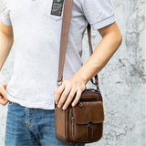 Large Capacity Vintage Leather Mini Shoulder Bags