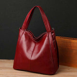 Ladies Fashion Retro Soft Leather All-match Shoulder Bag