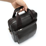 Leather Business Retro Waterproof Portable Briefcase Casual Shoulder Bag Crossbody Bag