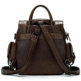 Men's Leather Backpack Retro Multifunctional Handbag