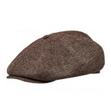 Eight Piece Cap Tweed-Brown