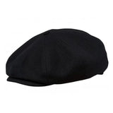 Eight Piece Cap Tweed-Black