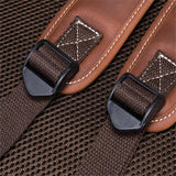 Men's Outdoor Travel Large-Capacity Leather Breathable Backpack