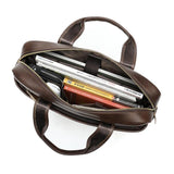 Handy Large Capacity Vintage Durable Waterproof Business Bridfcase Handbag