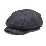 Newsboy Cap Wool British Style Vintage Flat Cap