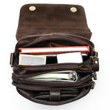 Men's Flap Type Shoulder Bag Retro Leather Crossbody Bag Handbag
