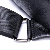 Genuine Leather Men's Casual Shoulder Bag Large Capacity Chest Bag