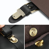 Men's Genuine Leather Handbag Large Capacity Waterproof Crossbody Bag